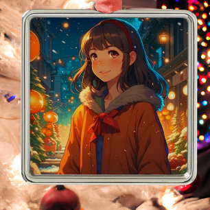 Ani mazing Christmas Anime Pun Ornament Aus Metall