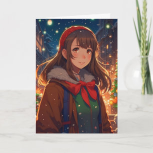 Ani-mazing Weihnachten Winternacht Karte