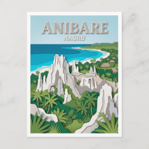 Anibare Phosphatplateau Nauru Postkarte