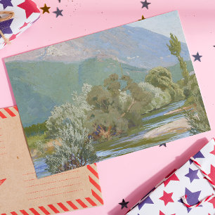 Aniene River Atemberaubende Jugendstil-Landschaft Postkarte