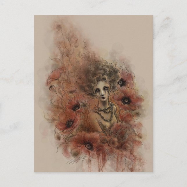 Anima Sola Dark Fantasy Art Postcard Postkarte (Vorderseite)