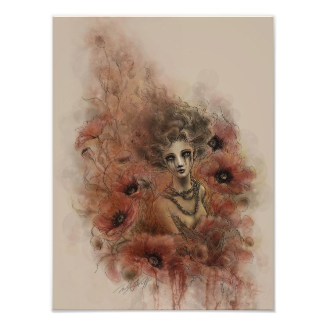 Anima Sola Dark Fantasy Art Print Fotodruck (Vorne)