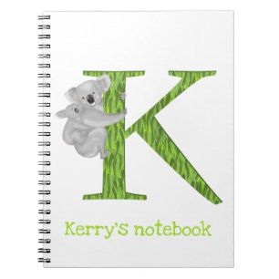 Animal ABC K ist für Koala-Notizbuch geeignet Notizblock