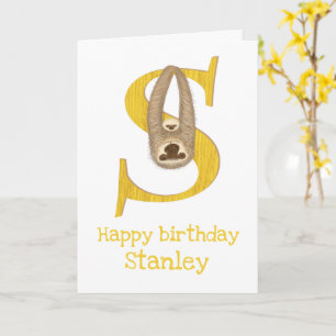 Animal ABC S est pour la carte d'anniversaire de p