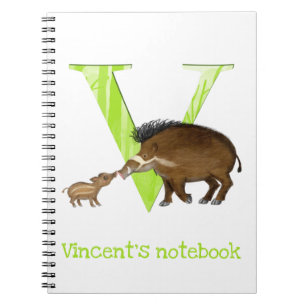 Animal ABC V ist für Visayan Warcraft Notizblock