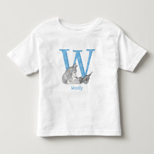 Animal ABC W est pour loup T-shirt