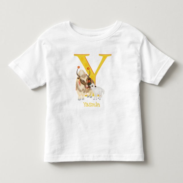 Animal ABC Y est pour yak T-shirt (Devant)
