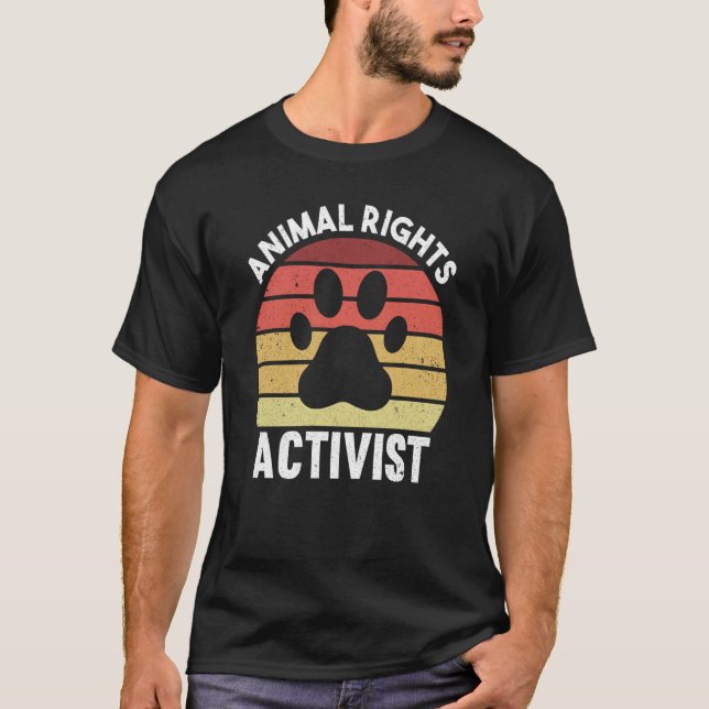Animal Activist Rescue Animals Conservation Rights T-Shirt (Vorderseite)