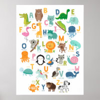 Animal Alphabet Kids Kinderzimmer Zuhause School