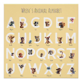 Animal Alphabet Poster