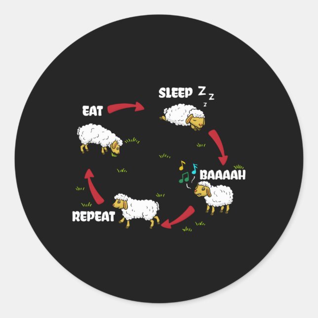 Animal Bauer Ranch Eigentümer Bauer Sheep Whispere Runder Aufkleber (Vorderseite)