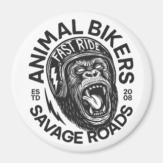 Animal Bikers Magnet