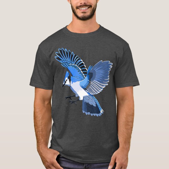 Animal Bird Blue Jay T-Shirt (Vorderseite)