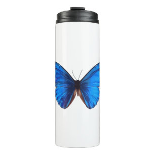 Animal Butterfly Insect Nature Morpho Blue Thermosbecher