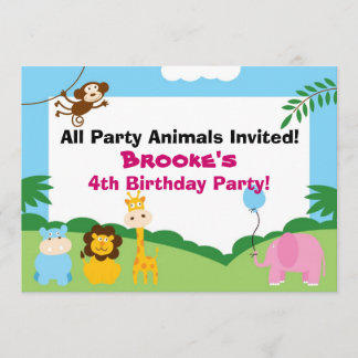 Animal de fête, Invitation d'anniversaire