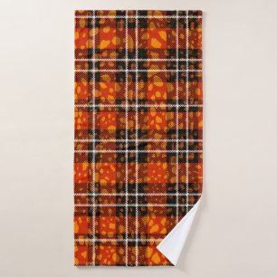 Animal Dots Kariert Mix Muster Nahtlose Kunst Badehandtuch