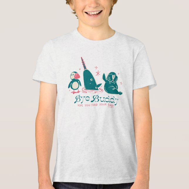 Animal Friends - Bye Buddy Hope You Find Your Dad Tri-Blend Shirt (Vorderseite)