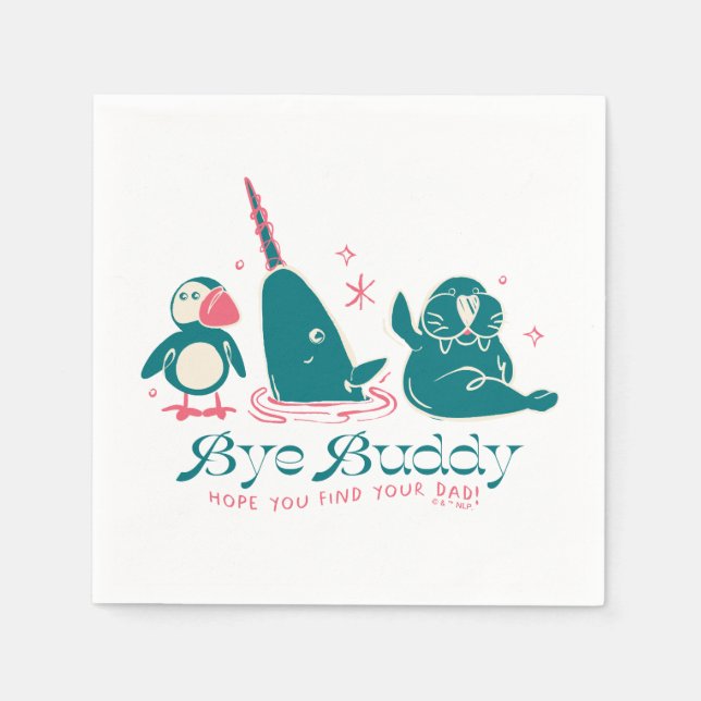 Animal Friends - Bye Buddy Hope You Find your Vate Serviette (Vorderseite)