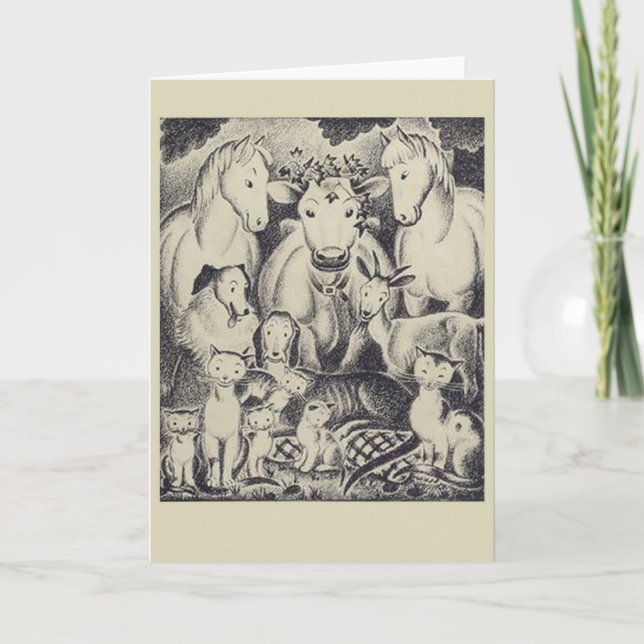 Animal Friends Karte (Vorderseite)