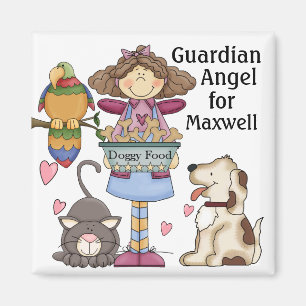Animal Guardian Angel Magnet par SRF