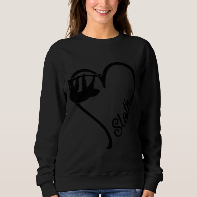 Animal Heart Sloth Sweatshirt (Vorderseite)