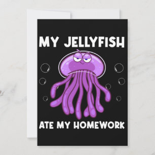 Animal Jellyfish Lover Dankeskarte