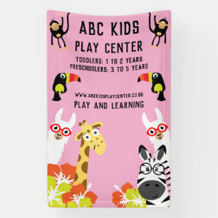 Animal Jungle Safari Play Center Banner