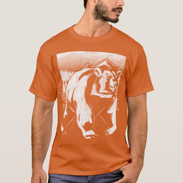 Animal lover forest dweller forest animal gift bea T-Shirt (Vorderseite)