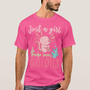 Animal Lover Girls Amphibien Salamander Axol T-Shirt