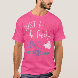 Animal Lover Idee Zoo Keeper Skunk T-Shirt