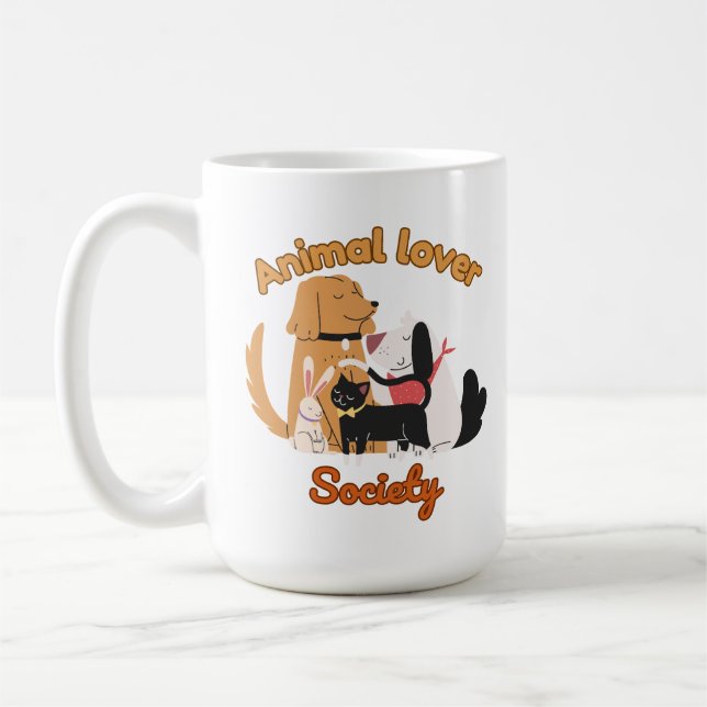 Animal Lover Society for Pet lover  Kaffeetasse (Links)