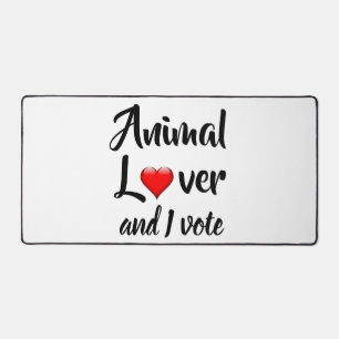 Animal Lover und ich stimmen ab Schreibtischunterlage