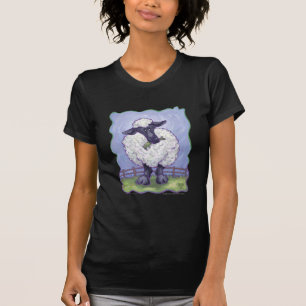 Animal Parade Moutons Dames T-Shirt noir