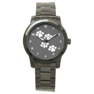 Animal Paw Prints Armbanduhr