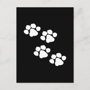 Animal Paw Prints Postkarte