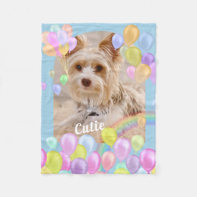 Animal Pet Balloon Fleecedecke (Vorderseite)