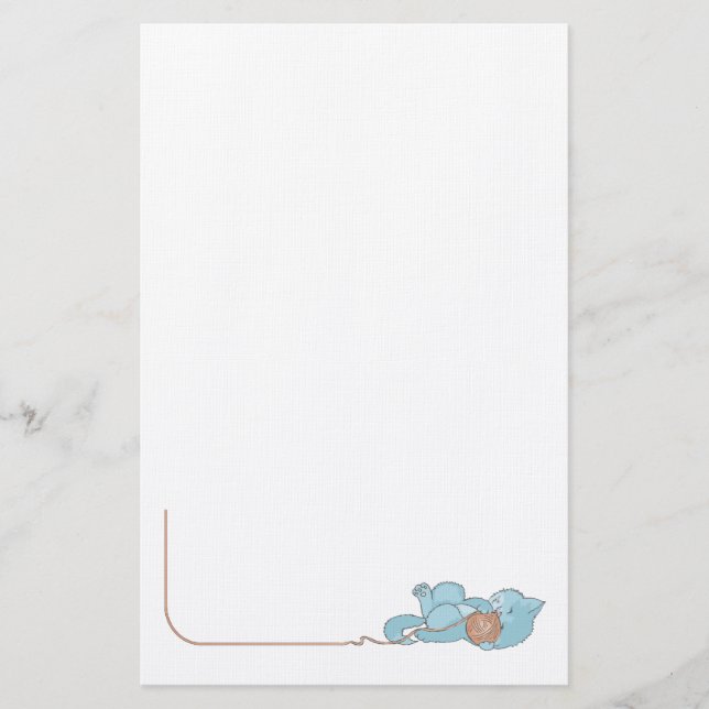 Animal Pet Lovers Kitten Stationery Briefpapier (Vorderseite)