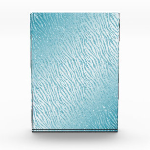 Animal Print Blue Glitzer Glam Fotoblock