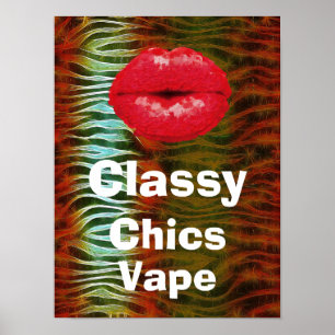 Animal Print Classy Chics Vape Premium Poster