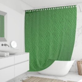 Animal Print Green Glitzer Glam Duschvorhang