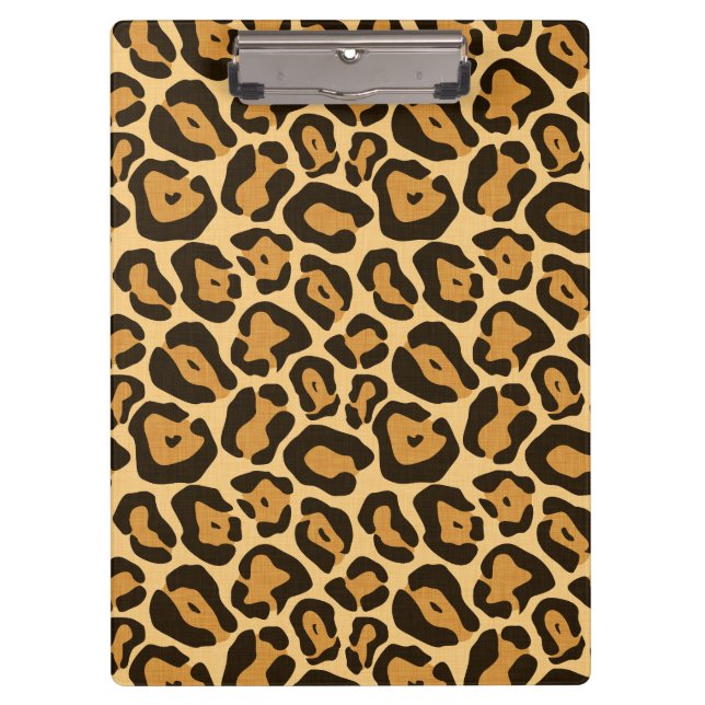 Animal print leopard clipboard klemmbrett (Vorderseite)