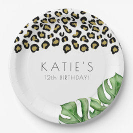 Animal Print Let's Get Wild Partys Pappteller