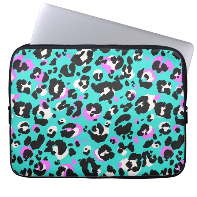 Animal Print Muster Laptop Sleeve (Vorderseite)