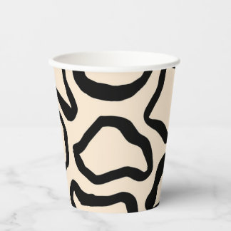 Animal print pattern pappbecher