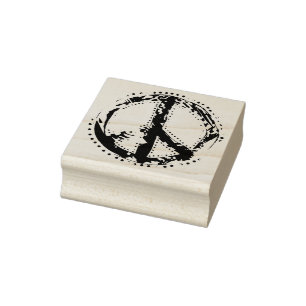 Animal Print PEACE + Ihr Backgr. Ideen Gummistempel