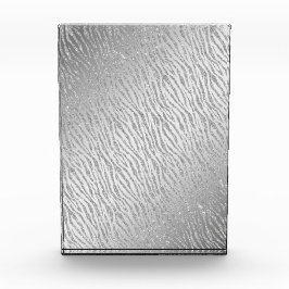 Animal Print Silver Glitzer Glam Fotoblock