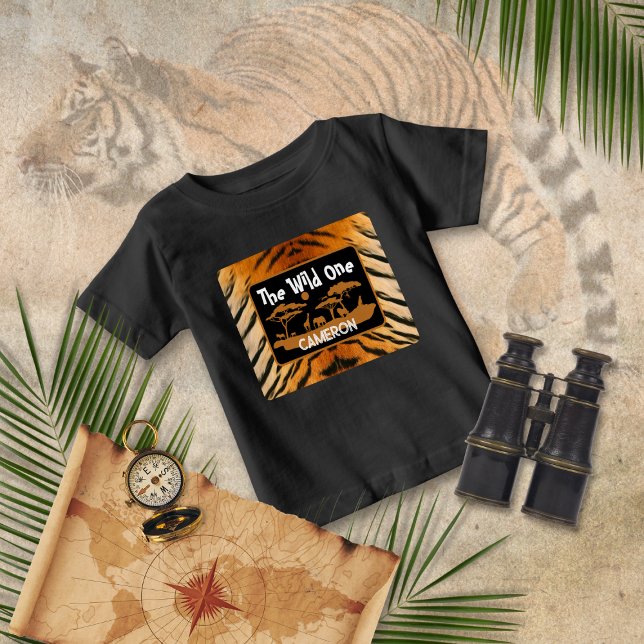 Animal Print Tiger Geburtstag T - Shirt (Von Creator hochgeladen)