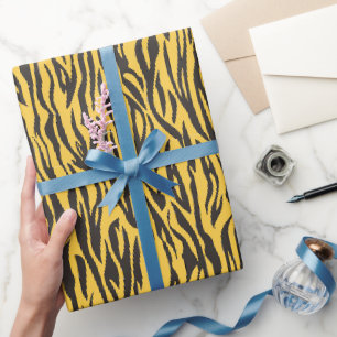 Animal Print Tiger Print Wild Animal Safari Thema Geschenkpapier