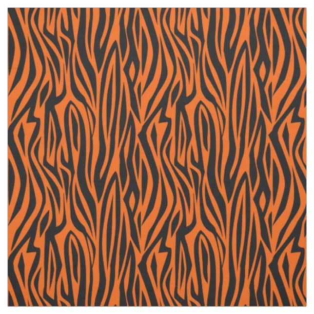 animal print tiger stripes wild orange stoff (Muster)