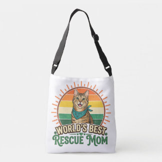 Animal Rescue Cat Mom Tragetaschen Mit Langen Trägern